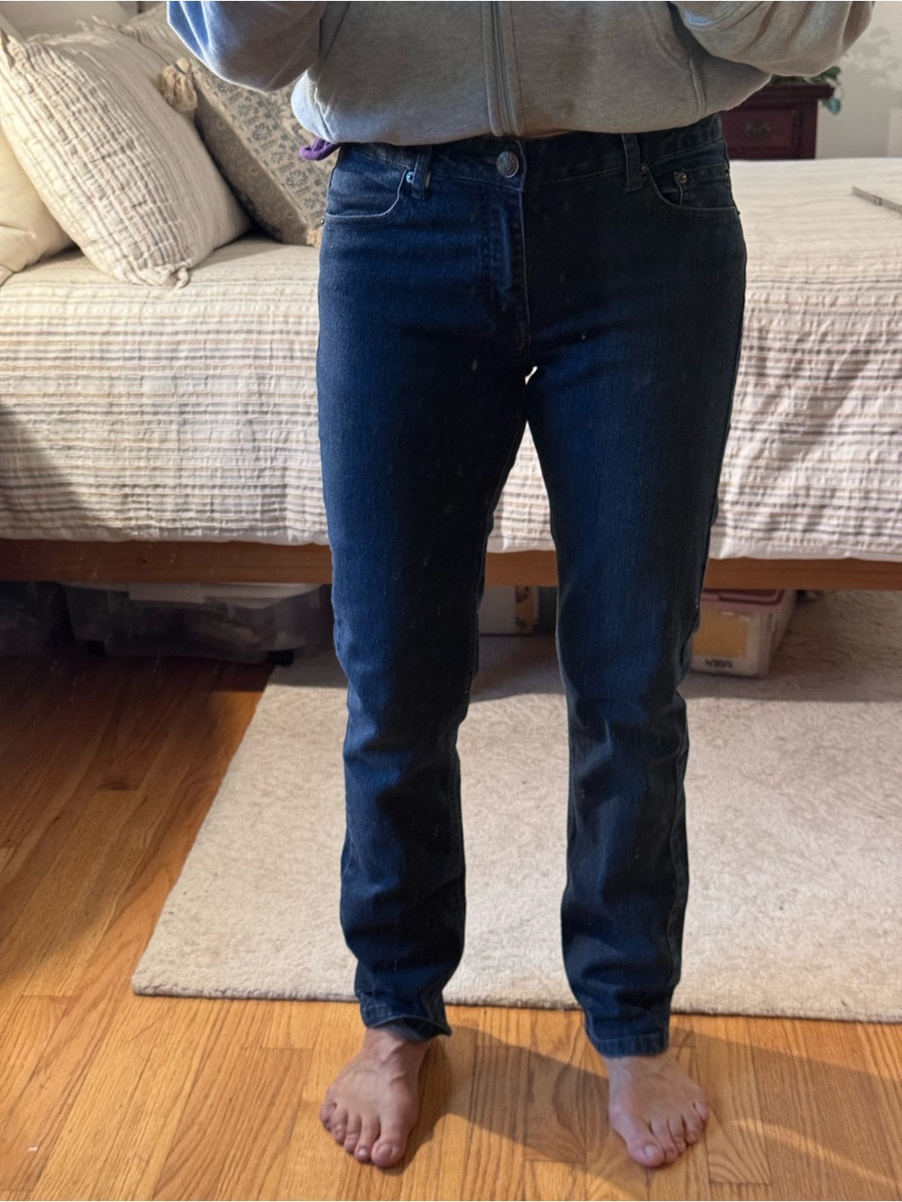 The Limited Women’s Dark Blue Straight-Leg Jeans
